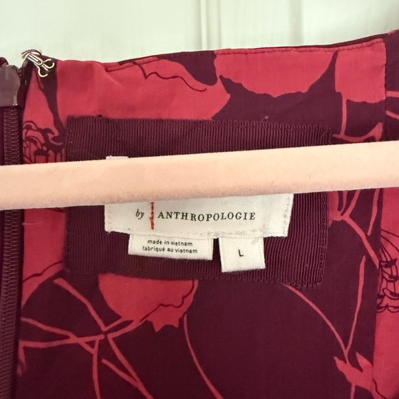 Anthropologie Red and Purple Floral Maxi Dress - Picture 4 of 6
